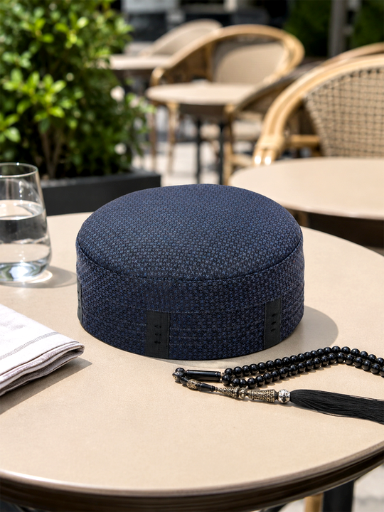 Zuhd Royal Navy Blue Soft Sunnah Cap