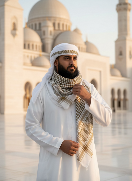 The Olive Pearl Shemagh