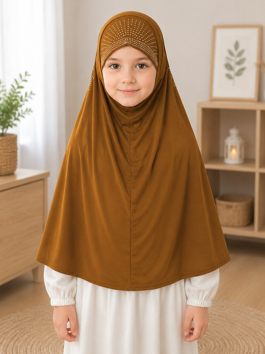 STONED (BEADED) bown PRAYER HIJABS