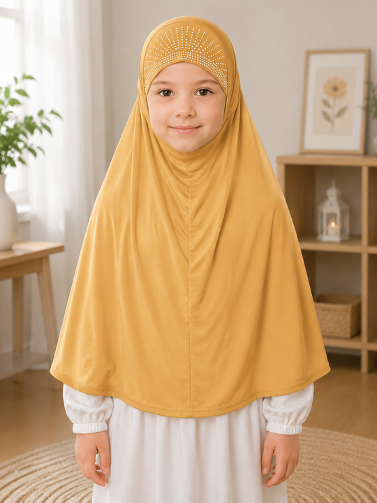 STONED (BEADED) BIEGE PRAYER HIJABS
