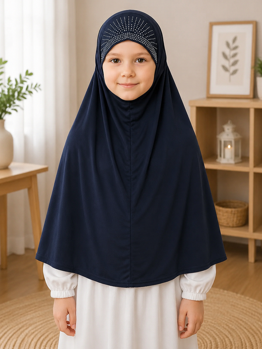 STONED (BEADED)  dark blue PRAYER HIJABS