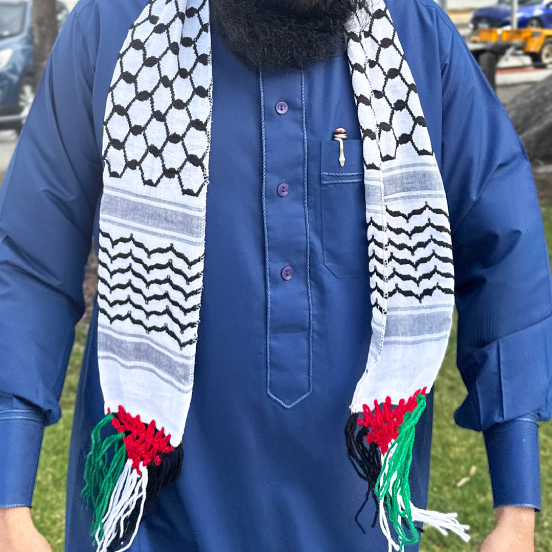 The Palestine Double-Sided Scarf – A Tribute to Heritage and Faith