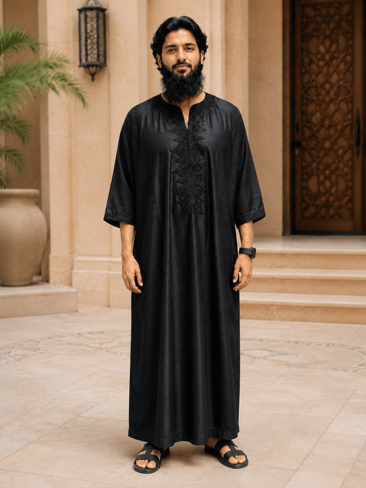 Al-Andalus Jalabiyyah – A tribute to Moroccan heritage with exquisite tatreez embroidery