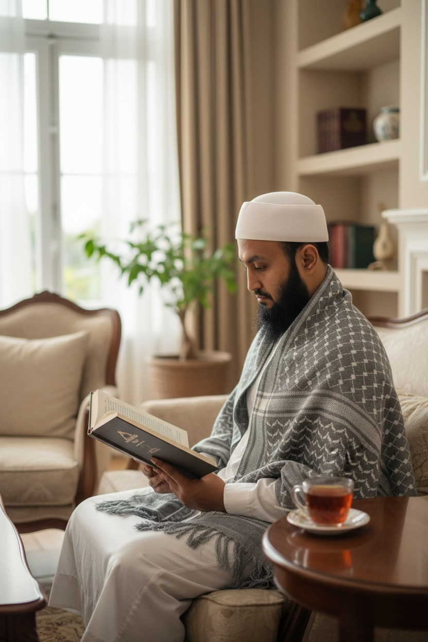 The Silver Legacy Keffiyeh Shawl – Heritage Edition