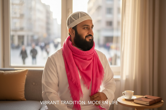 The Pink Freedom Shemagh – Bold Heritage Edition