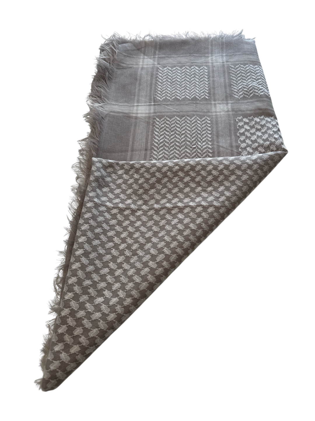 The Silver Sand Shemagh – Classic Bedouin Weave