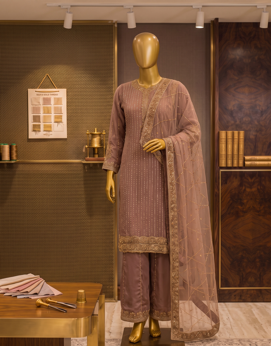 Mink Zareen Zardozi Shalwar Kameez