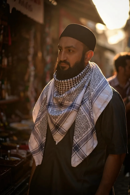 Blue Legacy Shemagh – Premium Edition