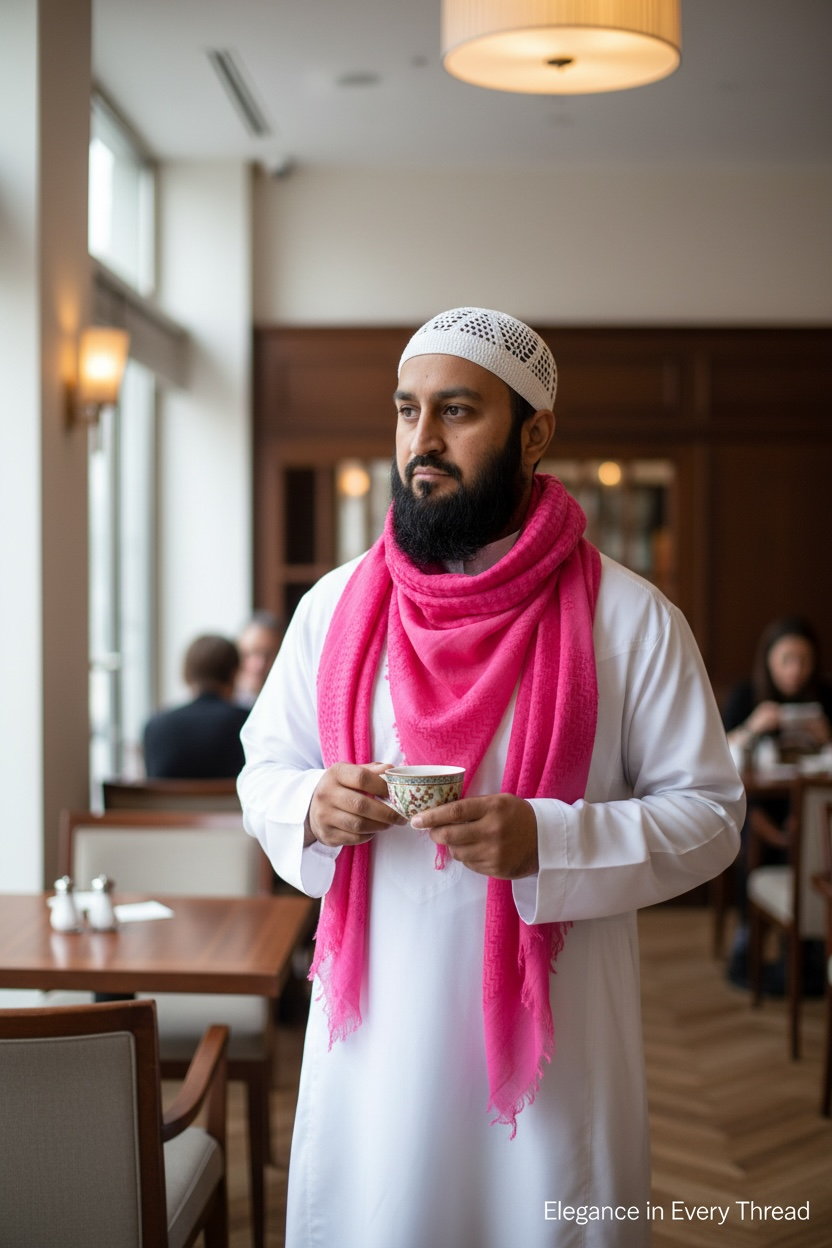 The Pink Freedom Shemagh – Bold Heritage Edition