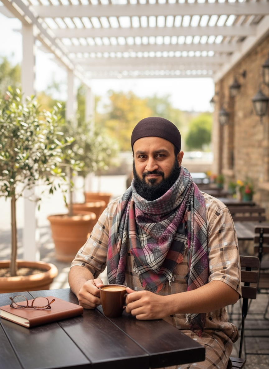 Heritage Crimson Check Keffiyeh