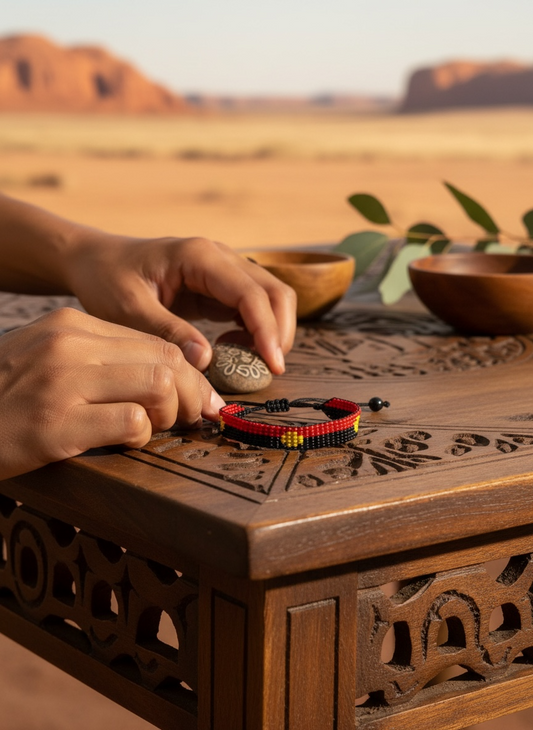 Dreamtime Spirit Bracelet (Handmade Beaded)