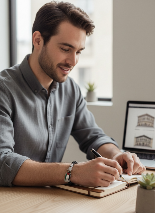 Sacred Threads Bracelet – Al-Aqsa Heritage Edition (Handmade Beaded)