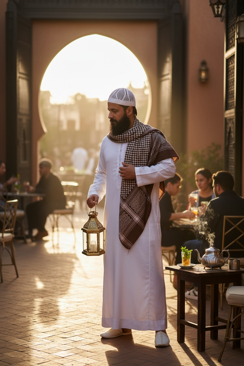 Heritage Dune Keffiyeh – Earth Brown Edition