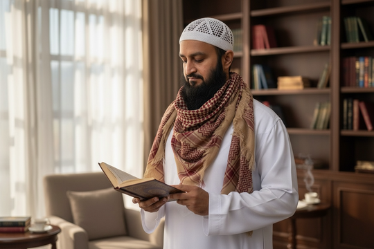 Bedouin Flame Shemagh – Classic Arab Craft