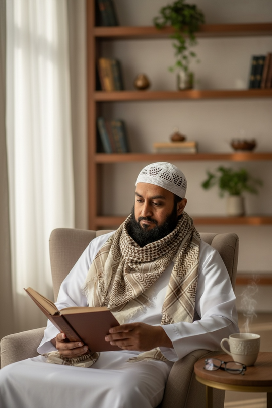 The Sahara Crest Shemagh – Traditional Palestine Pattern