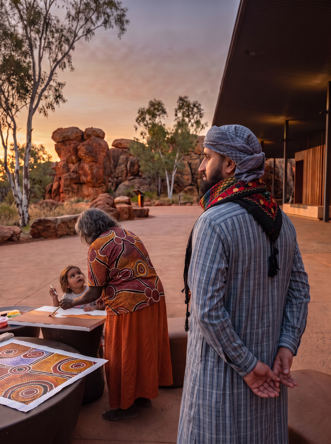 The Aboriginal Colours Keffiyeh
