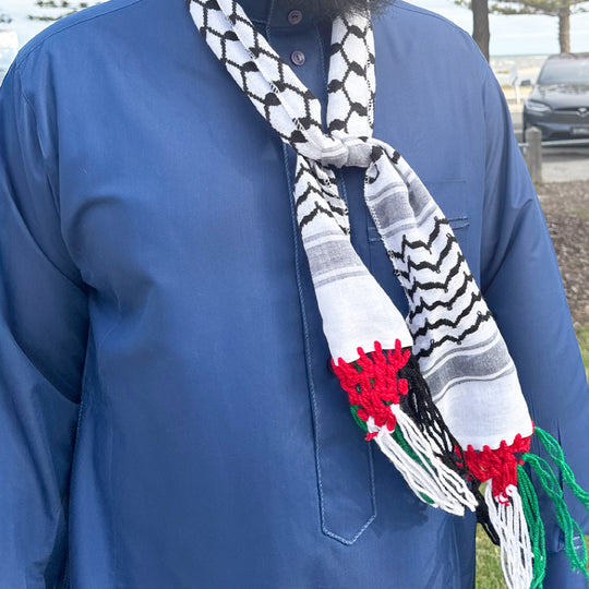 The Palestine Double-Sided Scarf – A Tribute to Heritage and Faith