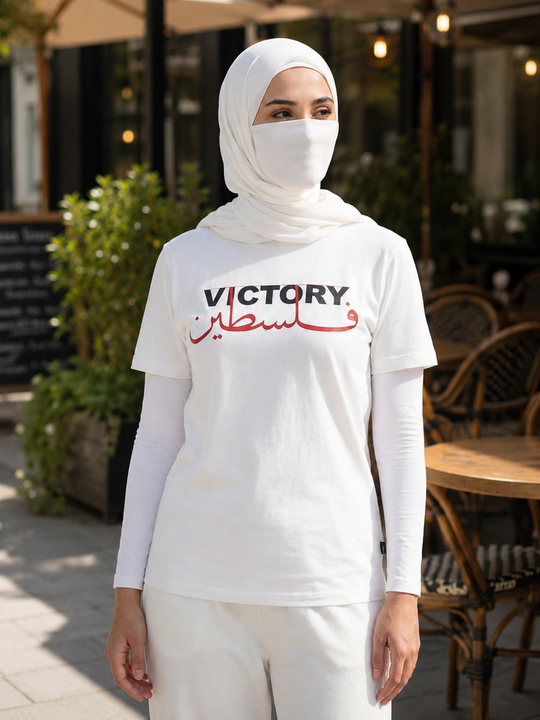 Women Palestine Victory Slogan T-Shirt