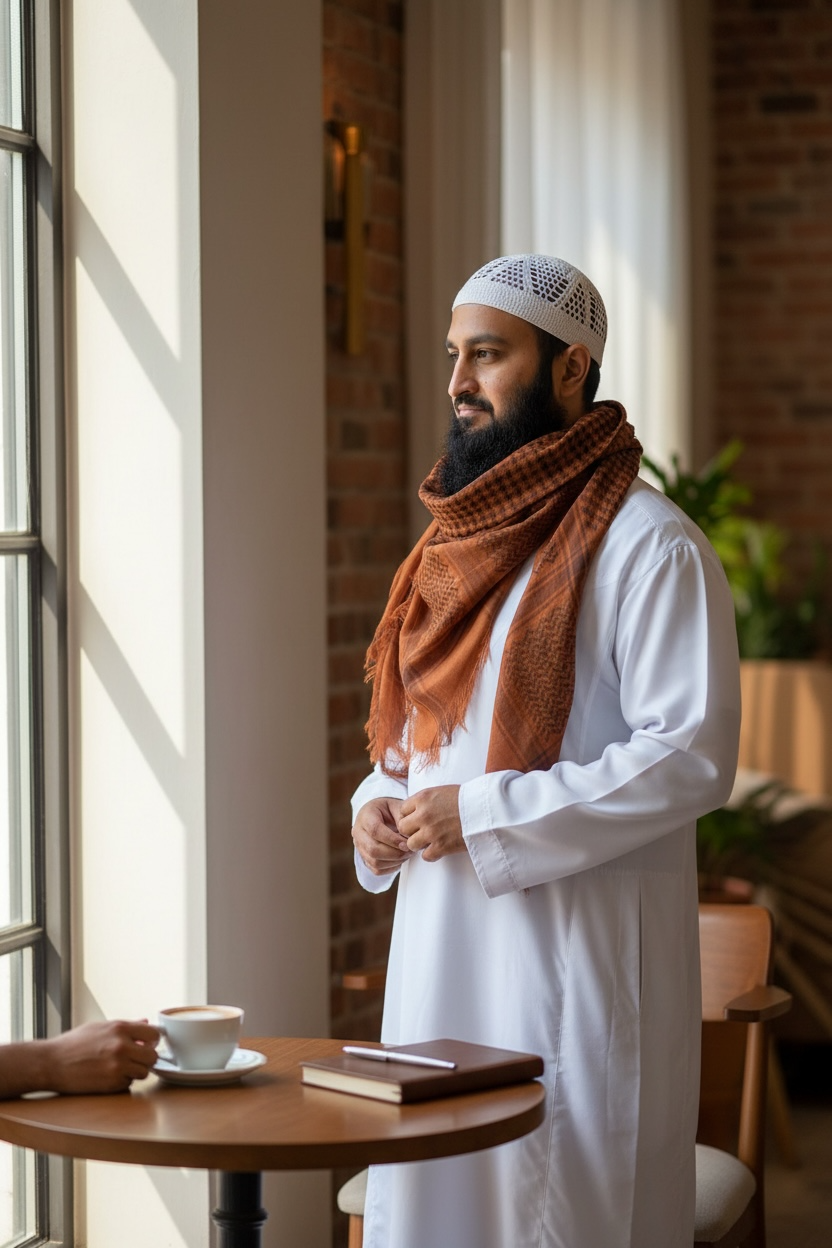 Saffron Valor Keffiyeh – Desert Flame Edition