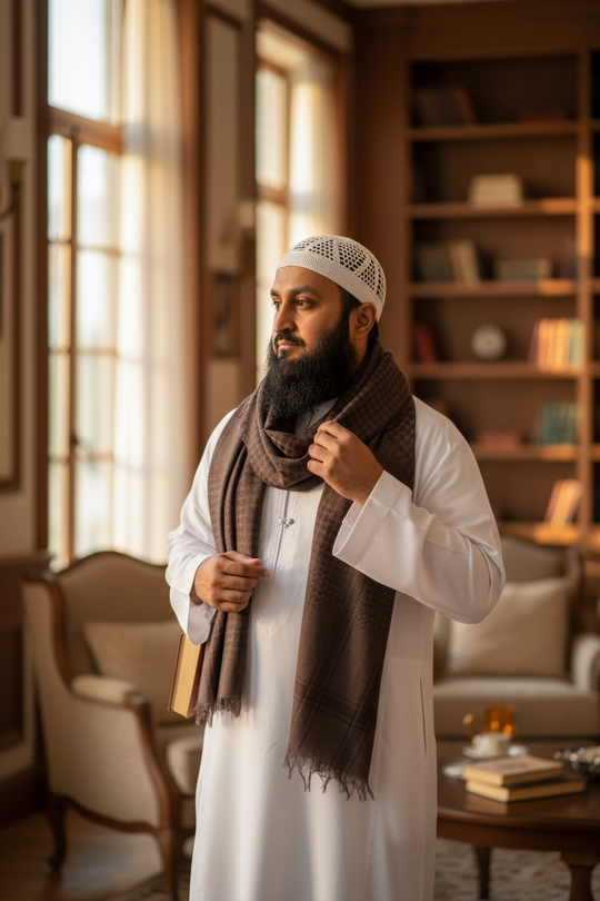 Earth Warrior Shemagh – Deep Mocha Edition