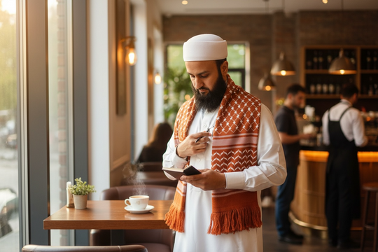 The Ember Keffiyeh Shawl – Heritage Burnt Orange Edition