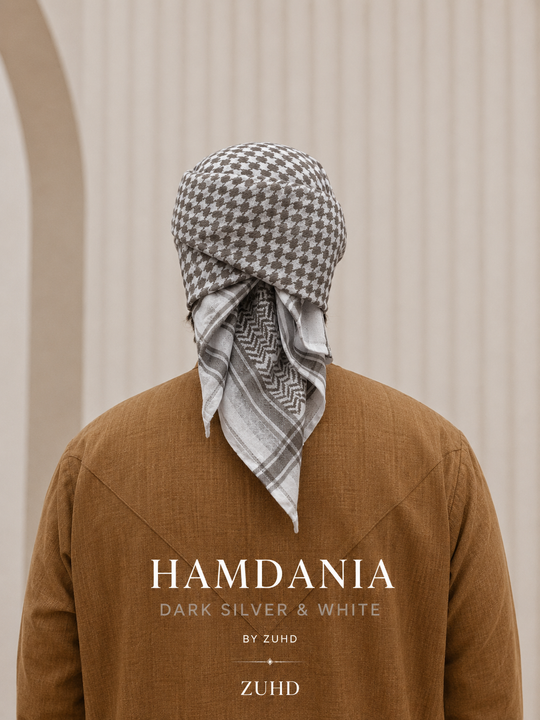Dark Silver & White - Hamdania
