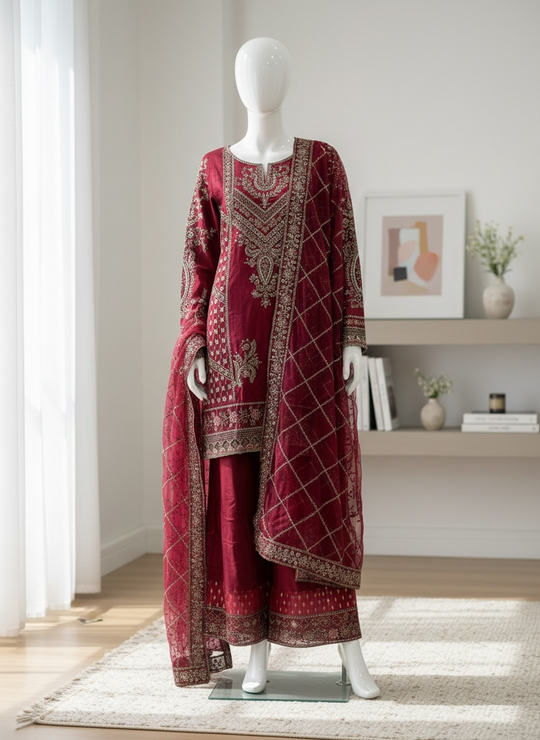 Ruby Royale Organza Ensemble (Medium)