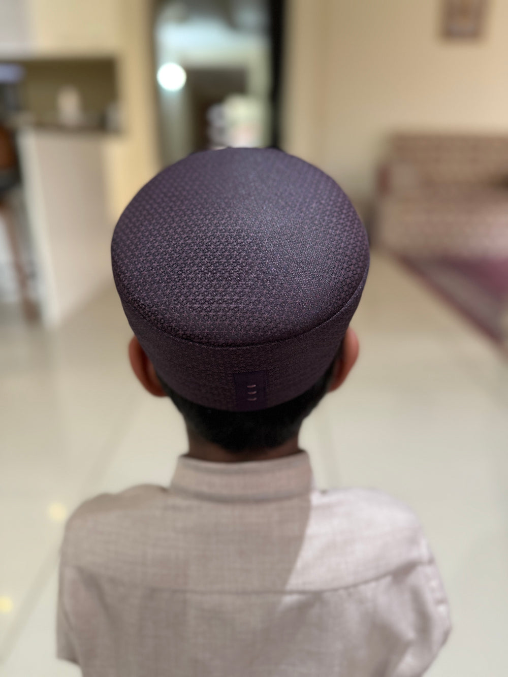 Zuhd Purple Soft Sunnah Cap