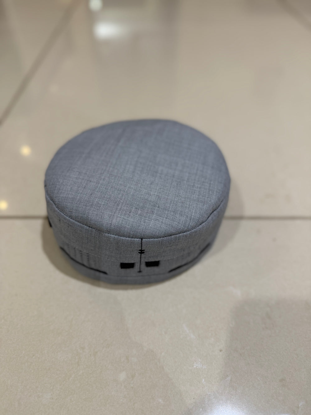 Zuhd Grey & Black Soft Sunnah Cap