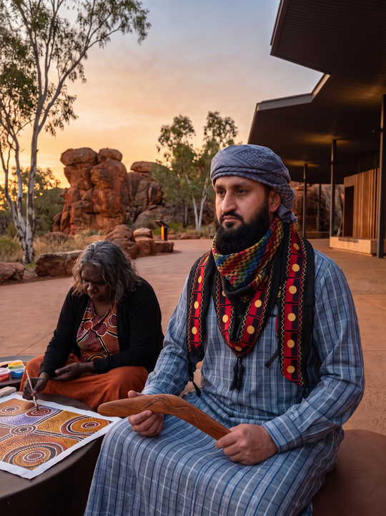 The Aboriginal Colours Keffiyeh