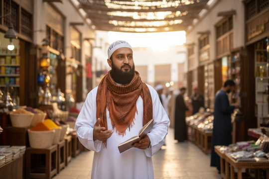 Saffron Valor Keffiyeh – Desert Flame Edition