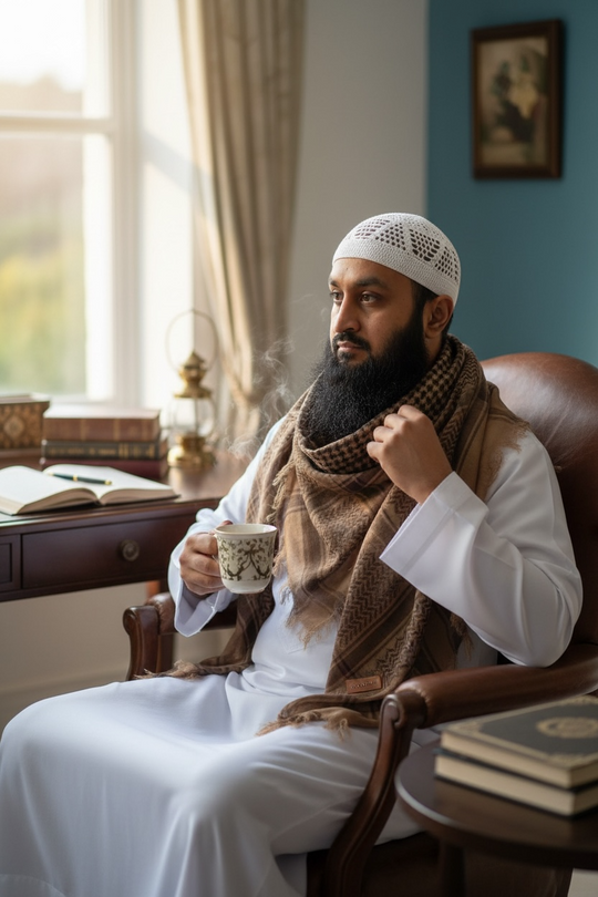 Desert Heritage Keffiyeh – Sands of Strength