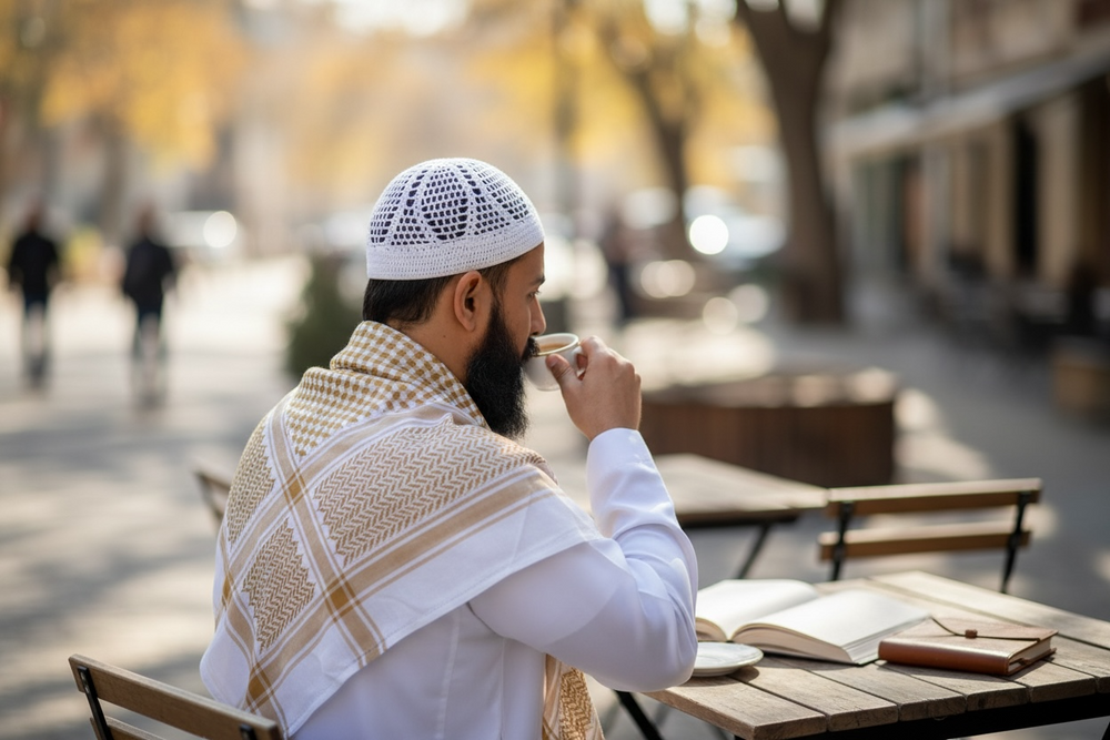 Desert Gold Keffiyeh – Saffron Sand Edition
