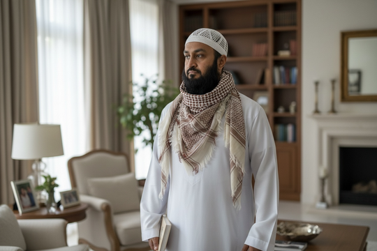 The Sandstone Heritage Shemagh – Timeless Keffiyeh Weave
