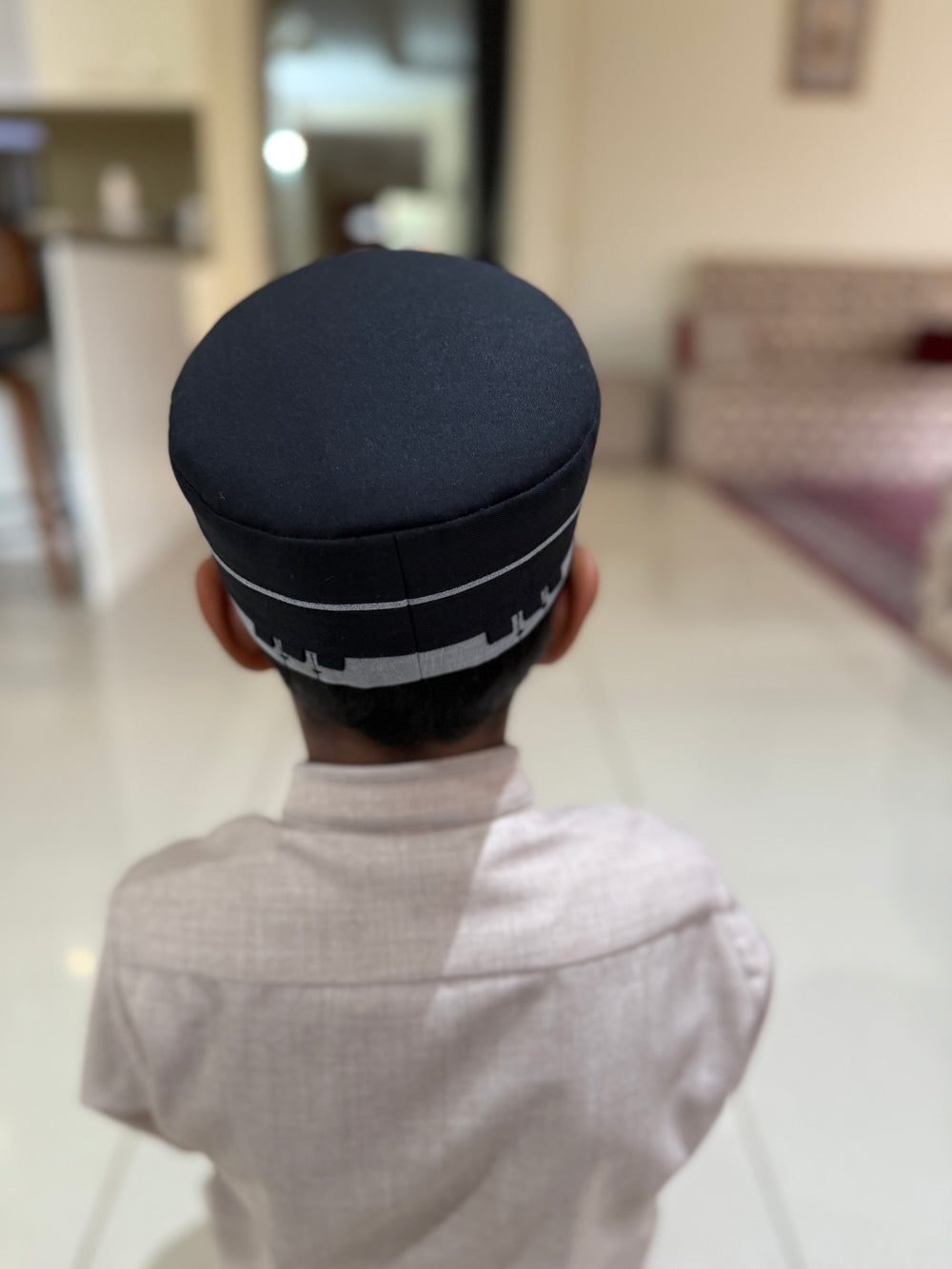Zuhd Dark Grey & Grey Soft Sunnah Cap