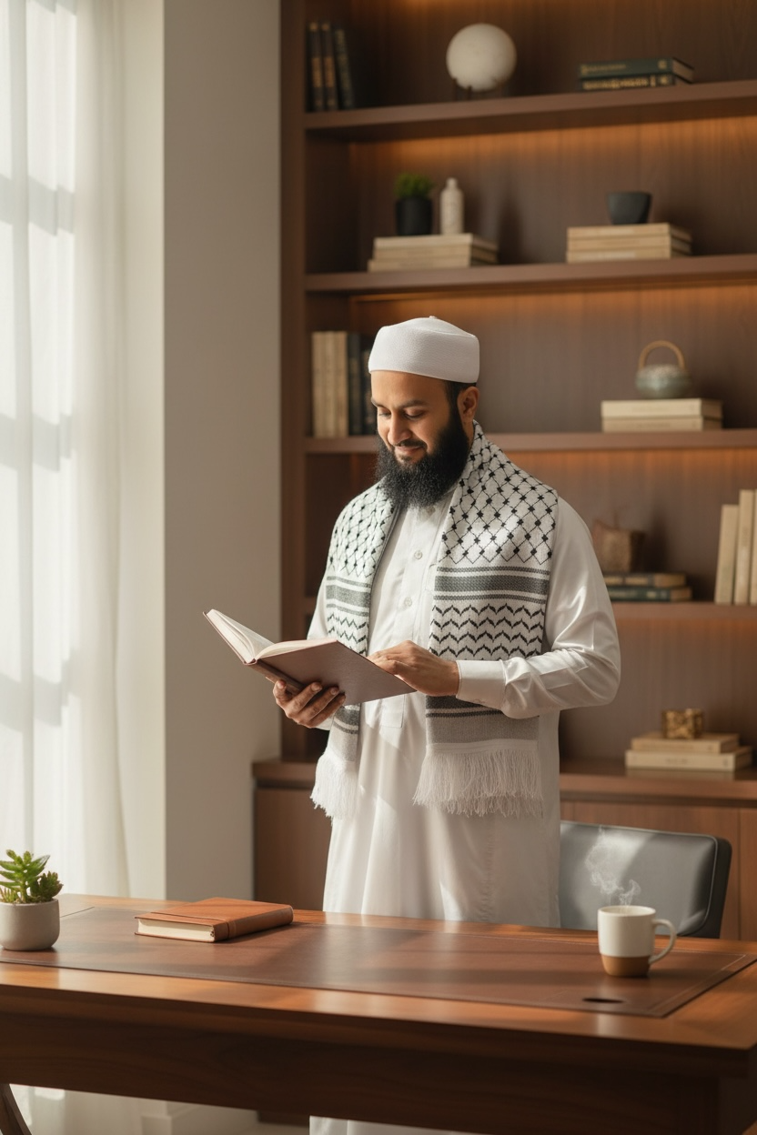 The Legacy Keffiyeh Shawl – White & Black Heritage Edition