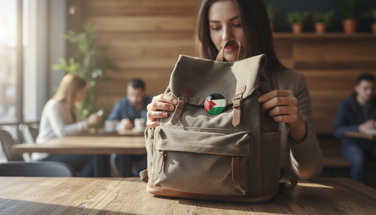 Flag of Identity Badge – Palestine Minimalist Pin