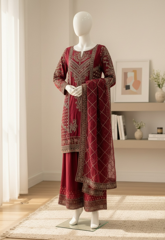 Ruby Royale Organza Ensemble (Medium)