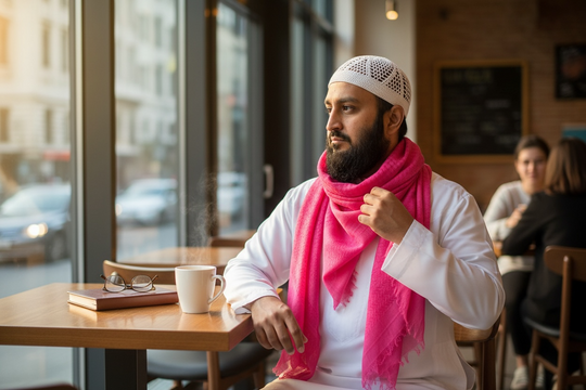 The Pink Freedom Shemagh – Bold Heritage Edition