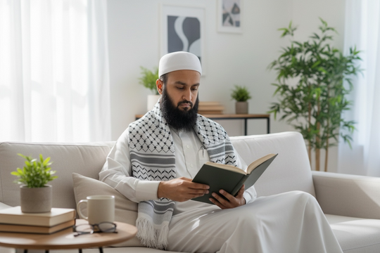 The Legacy Keffiyeh Shawl – White & Black Heritage Edition