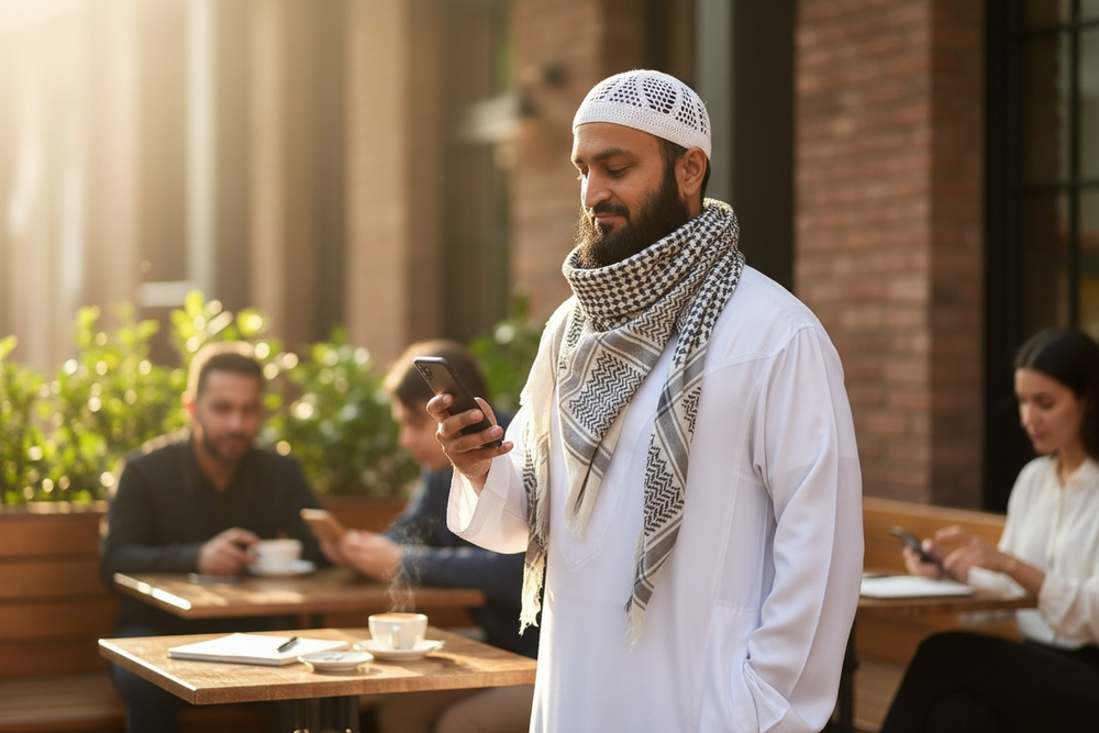 Stone Mirage Keffiyeh – Charcoal Edition