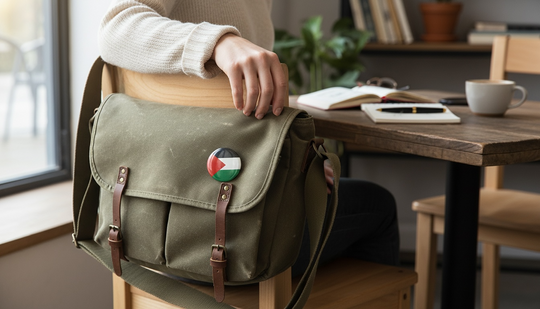 Flag of Identity Badge – Palestine Minimalist Pin