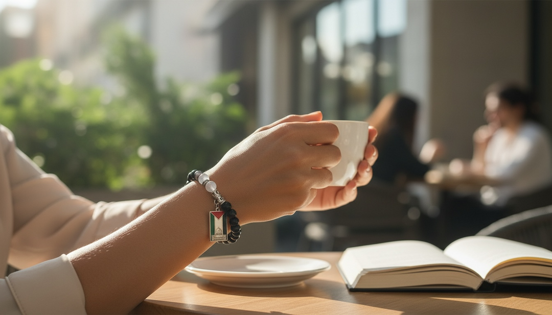 Sacred Threads Bracelet – Al-Aqsa Heritage Edition (Handmade Beaded)
