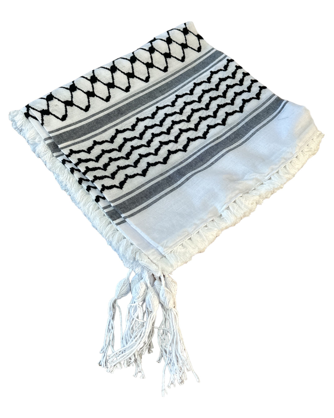 The Palestine Keffiyeh with Braids