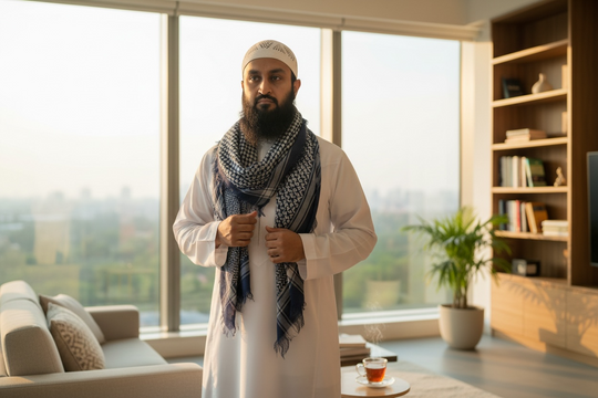 The Ocean Nomad Shemagh – Blue Heritage Edition