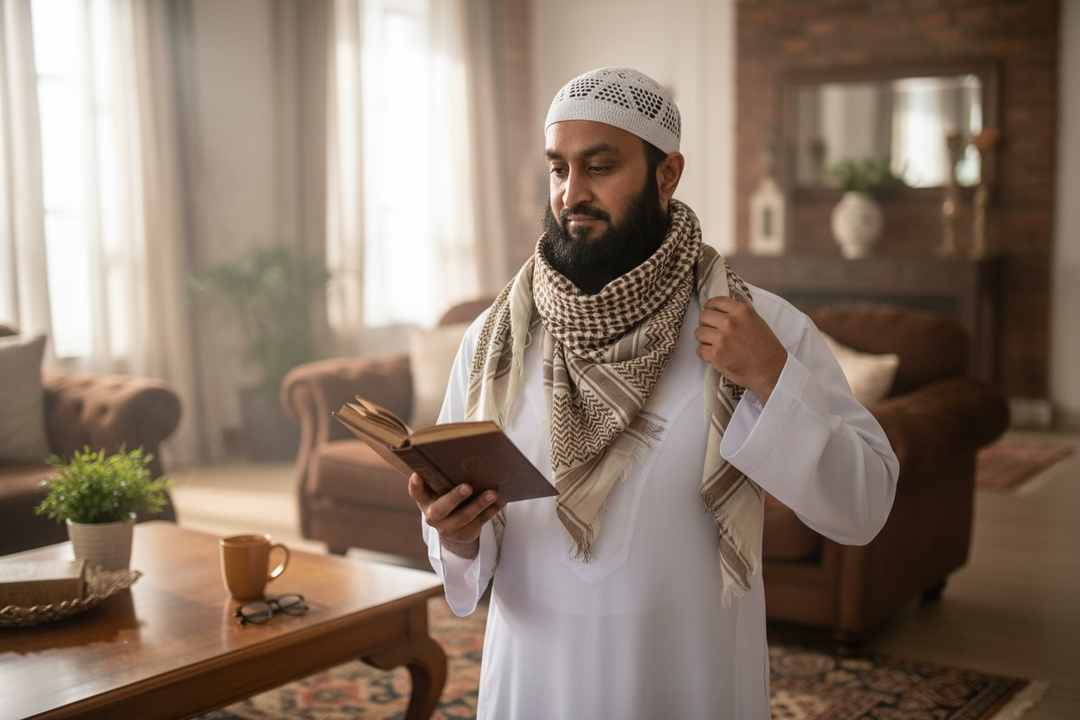 The Sahara Crest Shemagh – Traditional Palestine Pattern