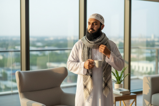 Stone Mirage Keffiyeh – Charcoal Edition