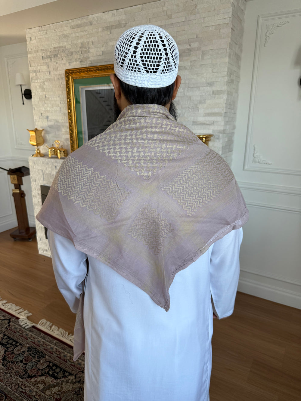Desert Mauve Keffiyeh – Soft Clay Edition