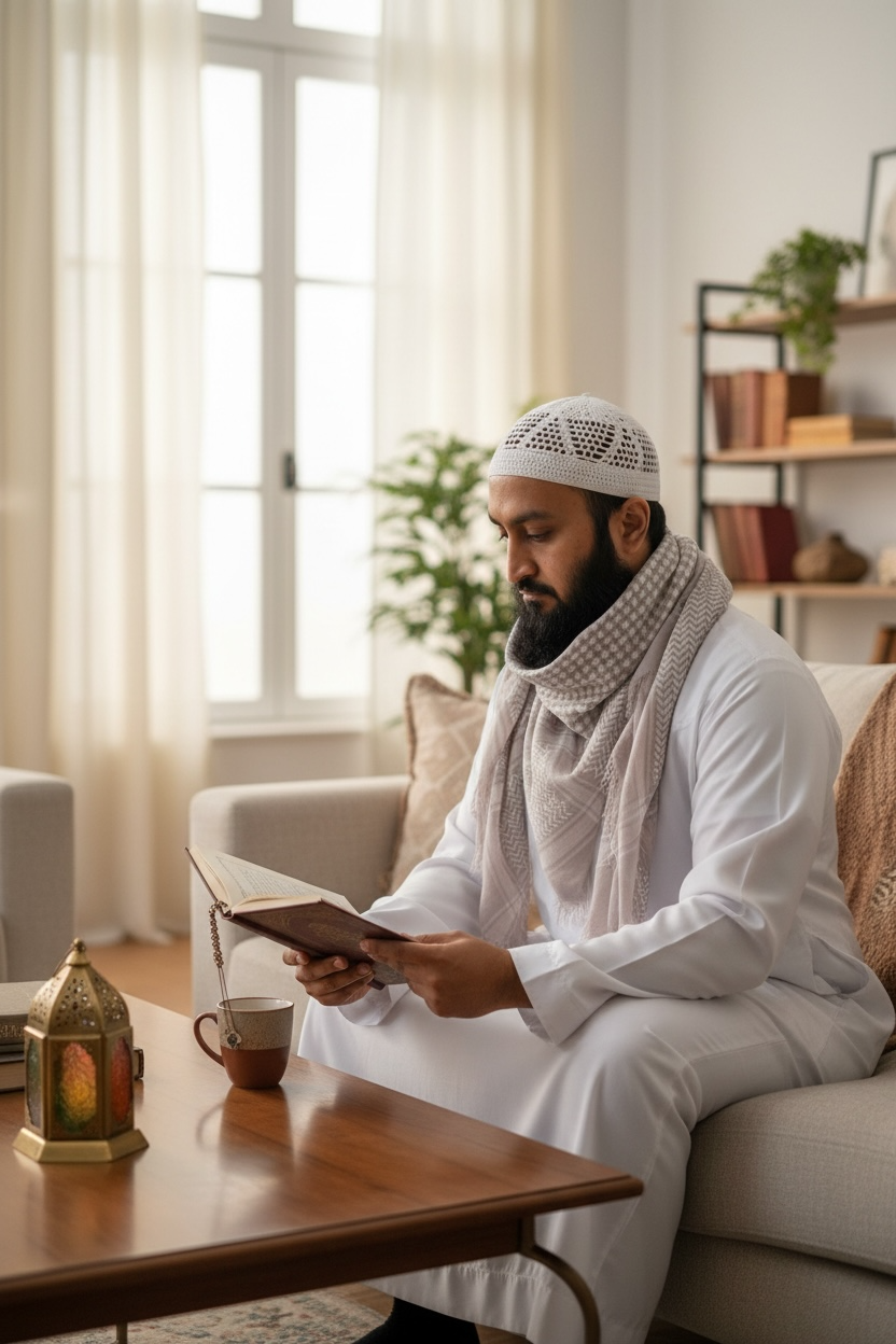 The Silver Sand Shemagh – Classic Bedouin Weave