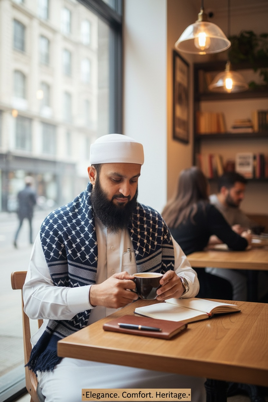 The Navy Legacy Keffiyeh Shawl – Heritage Edition